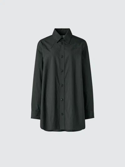 Uniqlo Women's Long Shirt Check, Black, 2xs In Green