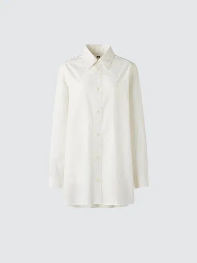 Uniqlo Women's Long Shirt Check, Off White, 2xs