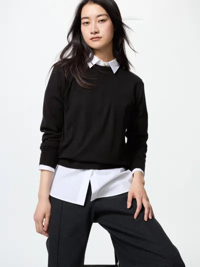Uniqlo Women's Merino Sweater Black Xs  Us