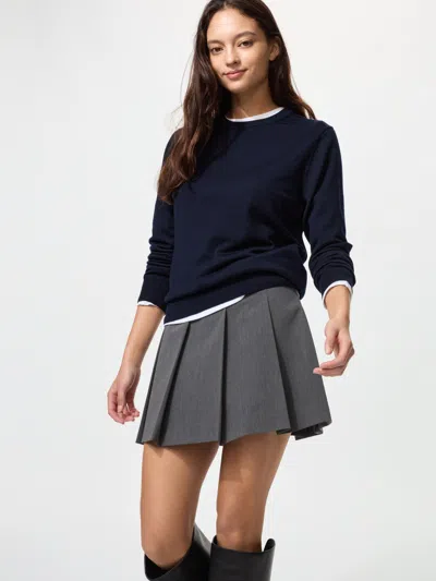 Uniqlo Women's Merino Sweater Navy Xs  Us In Blue