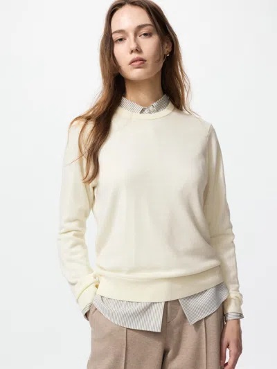 Uniqlo Women's Merino Sweater Off White Large  Us