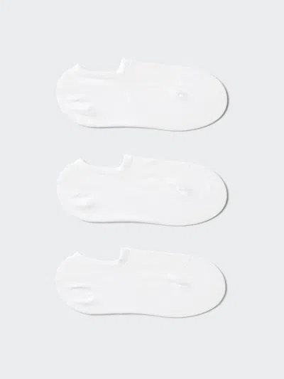 Uniqlo Women's Mesh Footsies 3 Pairs With Deodorizing White Us W 7.5-10  Us