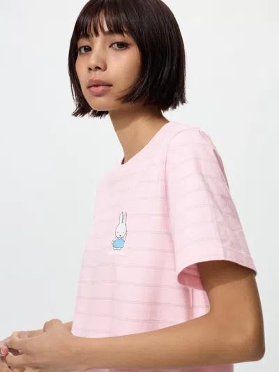 Uniqlo Women's Miffy In Bloom Ut Graphic T-shirt Pink Xl  Us In Multi