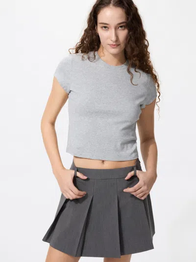 Uniqlo Women's Mini T-shirt Gray 2xs  Us