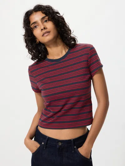 Uniqlo Women's Mini T-shirt Striped Red 2xl  Us In Multi