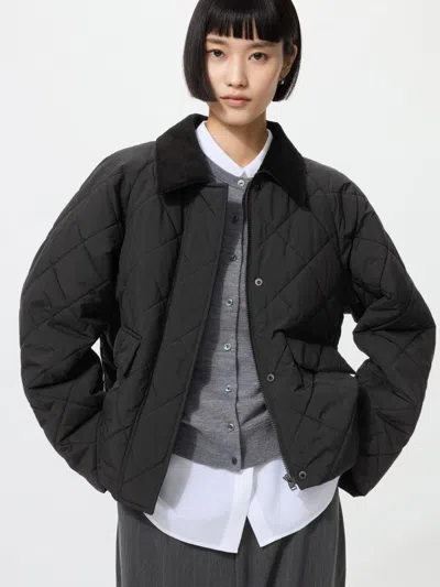 Uniqlo Women's Padded Utility Short Jacket, Black, 2xs