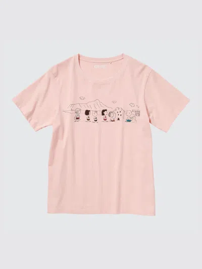 Uniqlo Women's Peanuts Hawaii Ut Graphic T-shirt Pink 2xs  Us