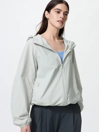 Uniqlo Women's Pocketable Uv Protection Parka Gray 2xl  Us