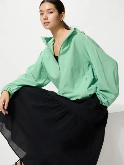 Uniqlo Women's Pocketable Uv Protection Parka Green 2xl  Us
