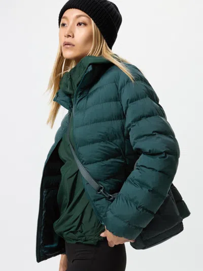 Uniqlo Women's Pufftech Jacket With Anti-static Dark Green 2xl  Us