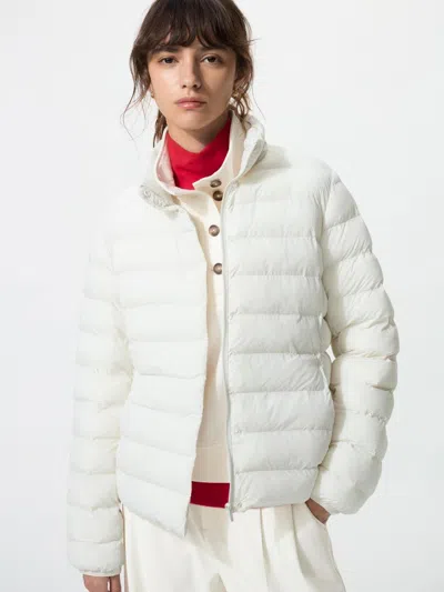 Uniqlo Women's Pufftech Jacket With Anti-static, White, 2xs