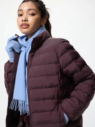Uniqlo Women's Pufftech Jacket With Anti-static, Wine, 2xs In Multi