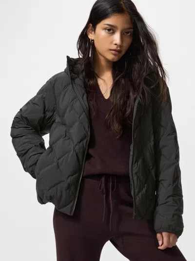 Uniqlo Women's Pufftech Parka With Water-repellent Black 2xl  Us