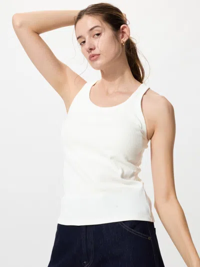 Uniqlo Women's Racer Back Bra Top White 2xl  Us