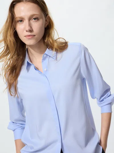 Uniqlo Women's Rayon Blouse Striped Blue 2xl  Us In Multi