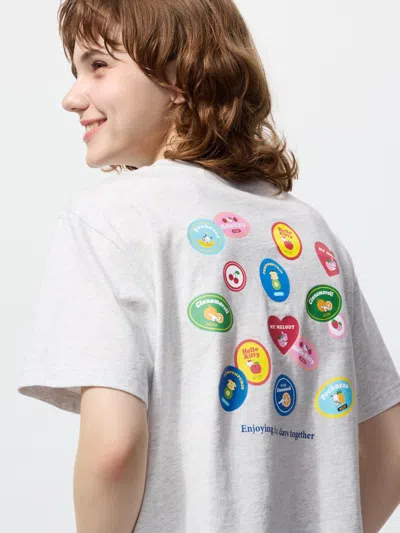 Uniqlo Women's Sanrio Characters Ut Graphic T-shirt Gray Small  Us