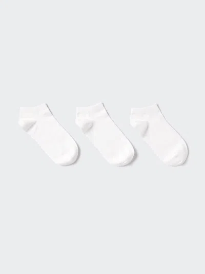 Uniqlo Women's Short Socks 3 Pairs White Us W 7.5-10  Us