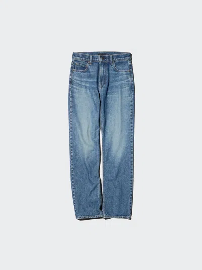 Uniqlo Women's Slim Straight Jeans, Blue, 32 Inch