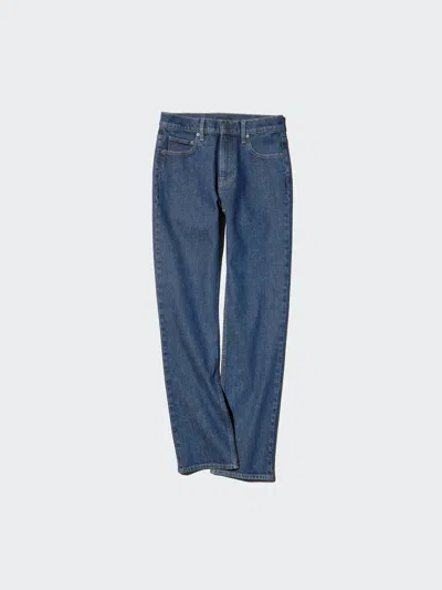 Uniqlo Women's Slim Straight Jeans, Blue, 34 Inch