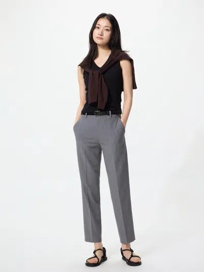 Uniqlo Women's Smart Ankle Pants Tall Gray Large  Us