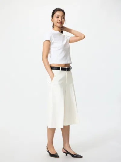 Uniqlo Women's Smart Culottes, White, 2xs In Multi