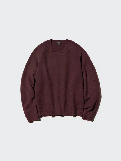 Uniqlo Women's Souffle Yarn Sweater, Wine, Xs In Brown