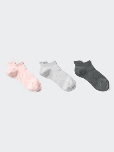 Uniqlo Women's Sport Short Socks 3 Pairs With Odor Control Pink Us W 7.5-10  Us