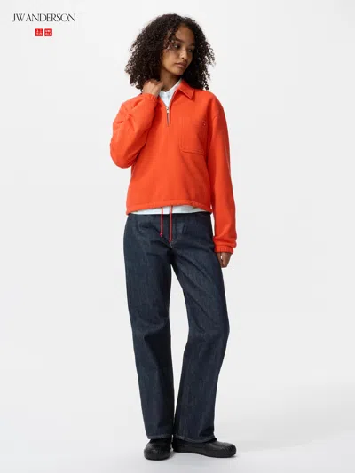 Uniqlo Women's Straight Jeans Navy 24 Inch  Us In Blue