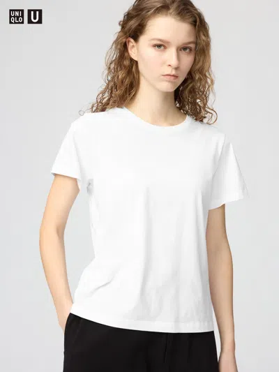 Uniqlo Women's Supima Cotton T-shirt White Xl  Us