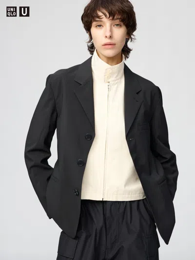 Uniqlo Women's Tailored Jacket Black Xl  Us