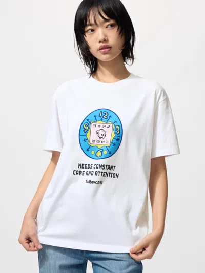 Women's Tamagotchi Ut Graphic T-shirt White 2xl  Us from Uniqlo