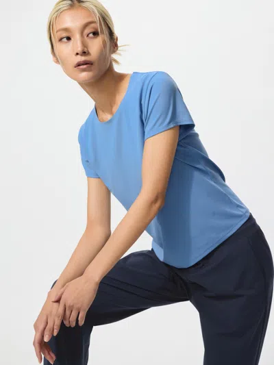 Uniqlo Women's Ultra Stretch Active T-shirt Blue 2xl  Us