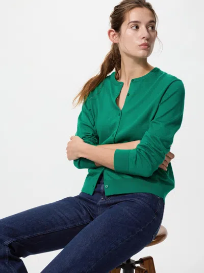 Uniqlo Women's Uv Protection Cardigan Green Large  Us