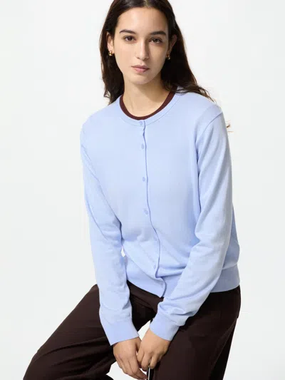 Uniqlo Women's Uv Protection Cardigan Light Blue Xl  Us