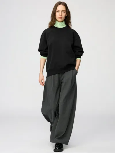 Uniqlo Women's Volume Pants, Dark Gray, 2xs