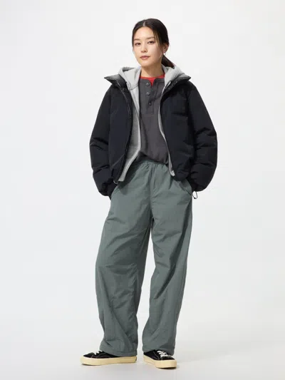 Uniqlo Women's Warm Lined Pants, Olive, 2xs In Animal Print