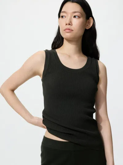 Uniqlo Women's Washable Knit Bra Top, Black, Xs