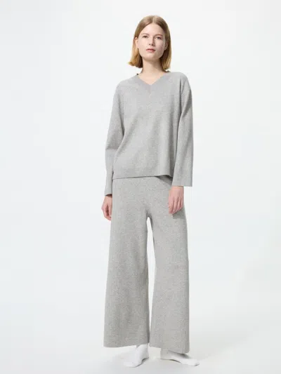 Uniqlo Women's Washable Knit Pants, Gray, 2xs