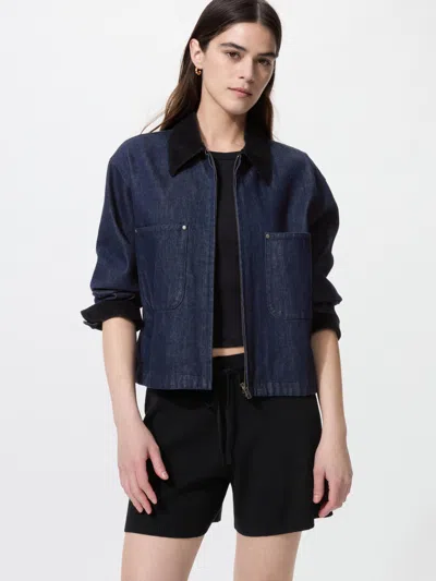 Uniqlo Women's Washable Knit Ribbed Shorts Black Xl  Us In Blue