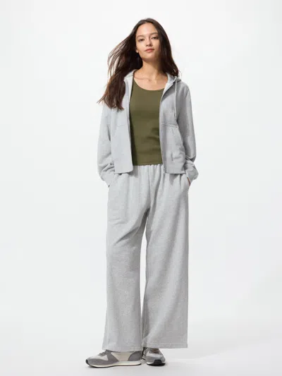 Uniqlo Women's Wide Sweatpants Gray 2xl  Us