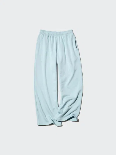 Uniqlo Women's Wide Sweatpants, Light Blue, 2xs
