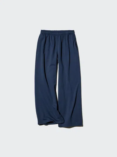 Uniqlo Women's Wide Sweatpants, Navy, 2xs