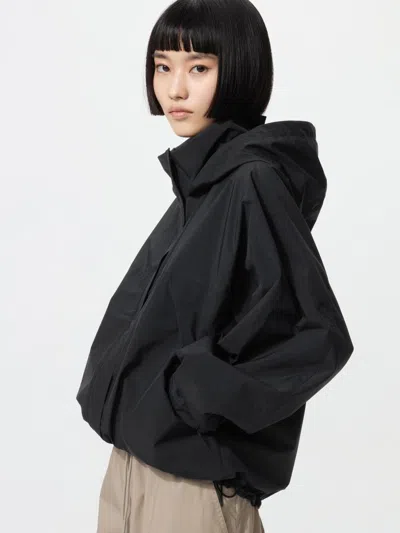 Uniqlo Women's Windproof Stand Blouson Jacket, Black, 2xs