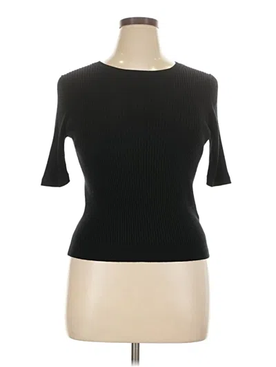 Pre-owned Uniqlo Wool Cardigan Sweater In Black