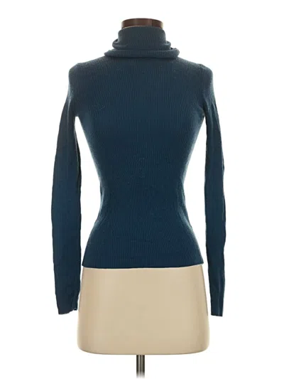 Pre-owned Uniqlo Wool Pullover Sweater In Blue