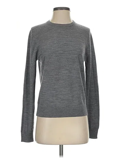 Pre-owned Uniqlo Wool Pullover Sweater In Gray