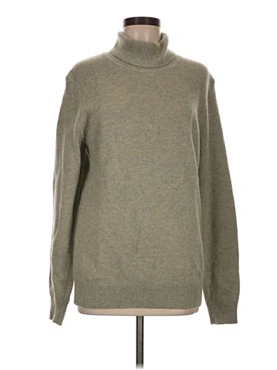 Pre-owned Uniqlo Wool Pullover Sweater In Green