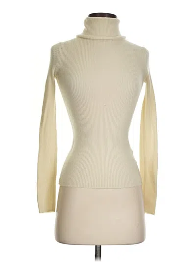 Pre-owned Uniqlo Wool Pullover Sweater In Ivory