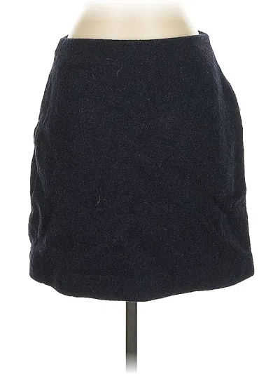 Pre-owned Uniqlo Wool Skirt In Black