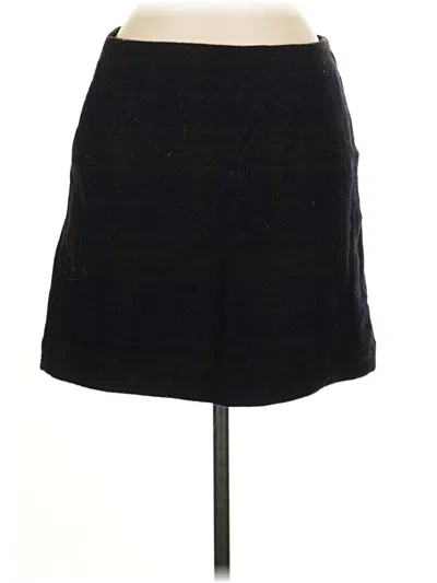 Pre-owned Uniqlo Wool Skirt In Black